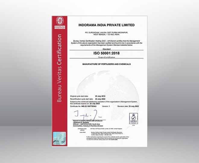 ISO 50001:2018 Energy Management System